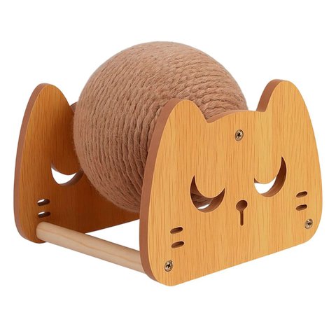Arranhador Gato Pet Brinquedo Rasqueavel Confortavel Bolinha Sisal Divertida Petshop Casa Decoraçao