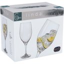 Ver imagem 4 de Bohemia Linda Taça Água 23x9x9cm 550ml Cristal Transp 6pç