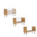 Ver imagem 5 de Berço Mini Cama Infantil Q Charm 70cm Com Rodízios e Mosqueteiro - ÉdeCasaMóveis