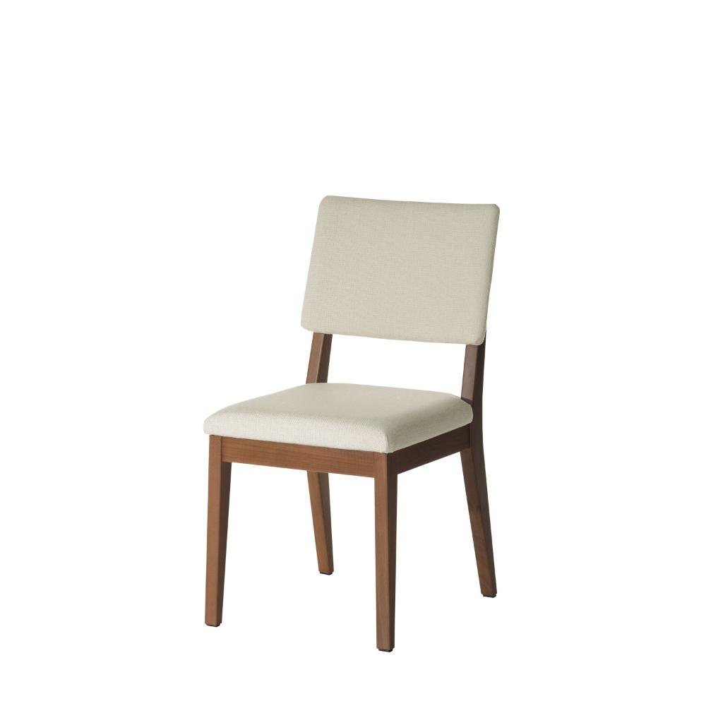 Cadeira Ella - Natural c/ Linho Off White - 1