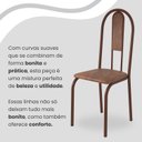 Ver imagem 7 de Conjunto Sala de Jantar Mesa Redonda 75cm Tampo Granito Ocre 4 Cadeiras Linda Yescasa