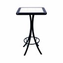 Ver imagem 1 de Mesa Bistrô Azulejo Branco Quadrado - Preto