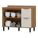 Ver imagem 2 de Balcão para Cozinha 2 Portas 3 Gavetas Toscana Espresso Móveis