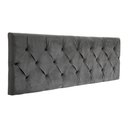 Ver imagem 1 de Cabeceira Castor Solteiro Flórida Painel Cinza 88cm