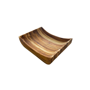 Gamela Sustentável Média – Madeira de Teca Tamanho 40x32x10cm