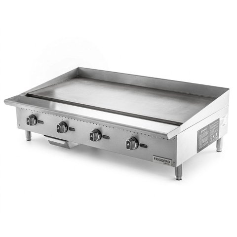 Chapa para Lanches a Gas 4 Queimadores Profissional 33x120x77cm 18mm CPGP48M18 Frigopro