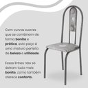 Ver imagem 7 de Conjunto Sala de Jantar Mesa Redonda 75cm Tampo Granito Ocre 4 Cadeiras Linda Yescasa