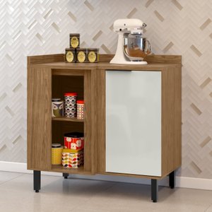 Balcão para Cozinha Canto Reto Toscana Espresso Móveis