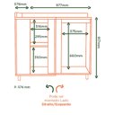 Ver imagem 4 de Balcão para Cozinha Canto Reto Toscana Espresso Móveis