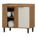 Ver imagem 3 de Balcão para Cozinha Canto Reto Toscana Espresso Móveis