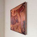 Ver imagem 4 de Quadro Painel o Cotidiano em Madeira Nobre Alto Relevo Artesanal