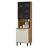Paneleiro 70cm 4 Portas Toscana Espresso Móveis - 3