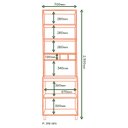 Ver imagem 4 de Paneleiro 70cm 4 Portas Toscana Espresso Móveis