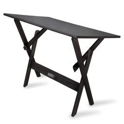 Conjunto de Mesa Dobrável 70x110 com 4 Cadeiras Preto - Tarimatã - 3