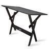 Conjunto de Mesa Dobrável 70x110 com 4 Cadeiras Preto - Tarimatã - 3