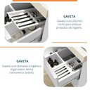 Ver imagem 6 de Gabinete para Banheiro Suspenso Liso 80cm sem Lavatório Yescasa Branco