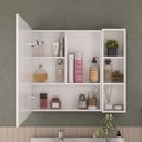 Ver imagem 2 de Espelheira para Banheiro Lisa 80cm Yescasa Branco