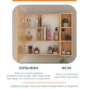 Ver imagem 4 de Espelheira para Banheiro Lisa 80cm