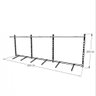 Arara de Roupas Closet Quarto com 16 Peças Cremalheira 300x100 Cm Cor Preto Modelo Clst1b475 - 3