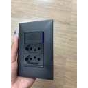 Ver imagem 4 de Interruptor + Tomada Dupla 20a 4x2 - Pial Plus + Preto