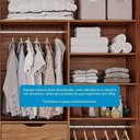 Ver mais imagens de Guarda-Roupa Casal 264cm 2 Portas de Correr com Espelho e Pés 100% MDF Siena Espresso Móveis Marrom/Cinamomo