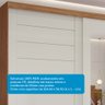 Guarda-roupa Casal 264cm 2 Portas de Correr com Espelho e Pés 100% Mdf Siena Espresso Móveis - 12