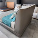 Ver imagem 4 de Conjunto Cabeceira + Base de Cama Milano 1,40m Casal Boucle com Sintético Larbelle Móveis