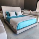 Ver imagem 3 de Conjunto Cabeceira + Base de Cama Milano 1,40m Casal Boucle com Sintético Larbelle Móveis