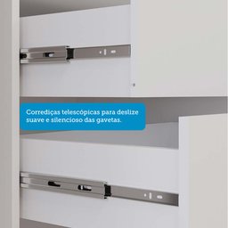 Guarda-Roupa Casal 264cm 2 Portas de Correr com Espelho 100% MDF Siena Espresso Móveis - 12