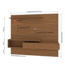 Ver imagem 4 de Painel para Tv até 55 Polegadas com 2 Portas e 4 Nichos Celine