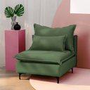Ver imagem 1 de Sofá Modular com Encosto Pé Metal Sôma CabeCasa MadeiraOriginals Verde