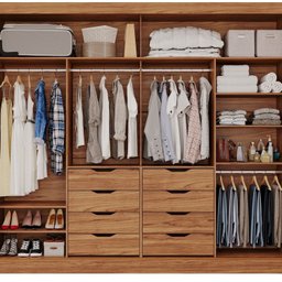Guarda-Roupa Casal 264cm 2 Portas de Correr com Espelho 100% MDF Siena Espresso Móveis - 4