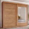 Guarda-Roupa Casal 264cm 2 Portas de Correr com Espelho 100% MDF Siena Espresso Móveis - 2