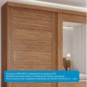 Ver imagem 6 de Guarda-Roupa Casal 264cm 2 Portas de Correr com Espelho 100% MDF Siena Espresso Móveis Marrom/Cinamomo