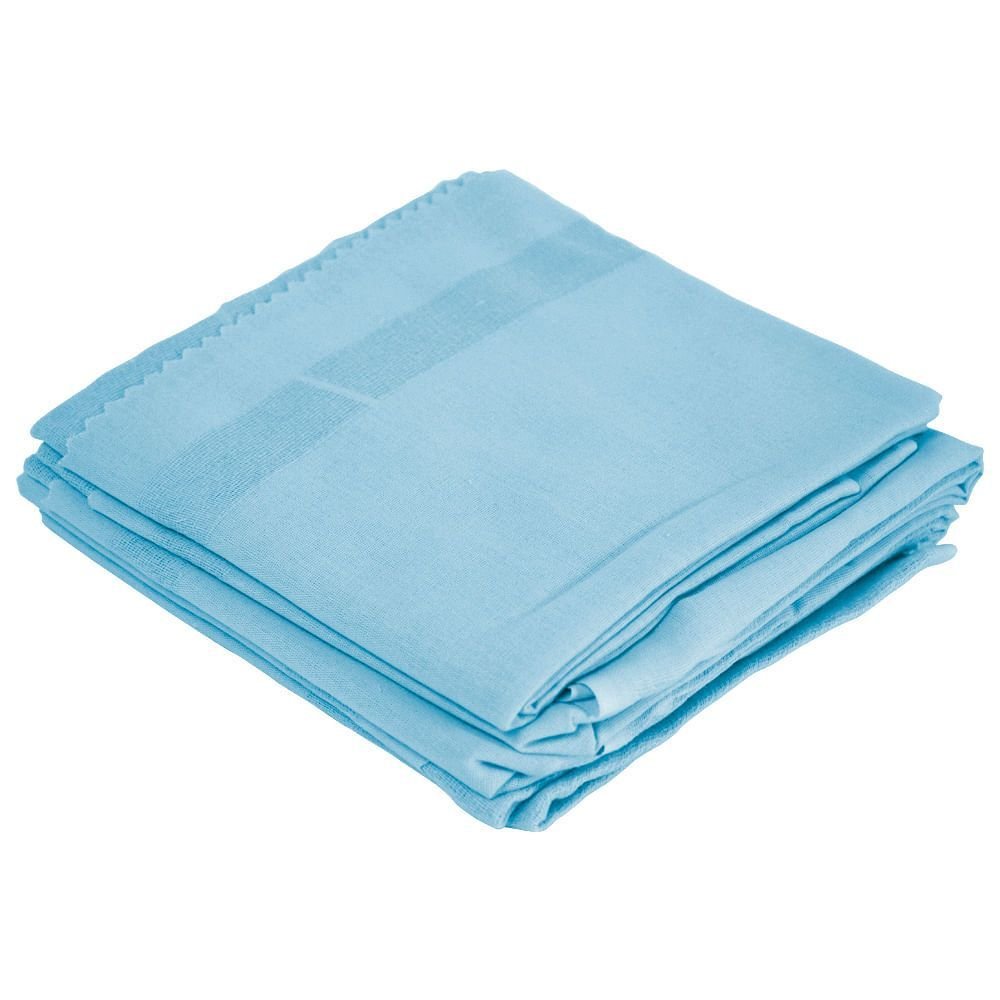 Fralda de Pano Incomfral Pinte e Borde 70 Cm X 70 Cm - 5 Fraldas: Azul