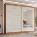 Ver imagem 2 de Guarda-roupa Casal 264cm 2 Portas de Correr com Espelho 100% Mdf Siena Espresso Móveis