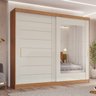 Guarda-roupa Casal 264cm 2 Portas de Correr com Espelho 100% Mdf Siena Espresso Móveis - 2