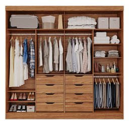 Guarda-roupa Casal 264cm 2 Portas de Correr com Espelho 100% Mdf Siena Espresso Móveis - 4