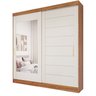 Guarda-roupa Casal 264cm 2 Portas de Correr com Espelho 100% Mdf Siena Espresso Móveis - 3