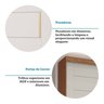 Guarda-roupa Casal 264cm 2 Portas de Correr com Espelho 100% Mdf Siena Espresso Móveis - 10