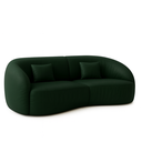 Ver imagem 4 de Sofá Sala Nuvem 190 Cm Conforto Premium Decorativo Orgânico:courino Sintético Verde