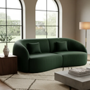 Ver imagem 3 de Sofá Sala Nuvem 190 Cm Conforto Premium Decorativo Orgânico:courino Sintético Verde