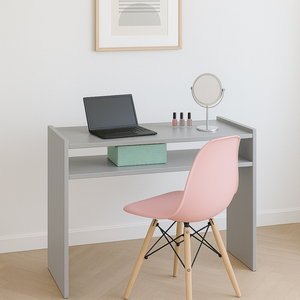 Mesinha Computador Multiuso Quarto Sala Escritorio Café - Cinza