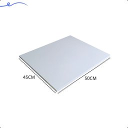 Kit 3 Prateleira Branca 50X45 Tampo Tabua Mdf  Organizadora Decoração Cozinha Quarto Banheiro Sala - 3