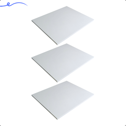 Kit 3 Prateleira Branca 50X45 Tampo Tabua Mdf  Organizadora Decoração Cozinha Quarto Banheiro Sala - 2