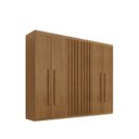 Ver imagem 3 de Guarda-Roupa 6 Portas 2 Gavetas MDF Logan Marrom/Marrome