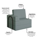 Ver mais imagens de Sofá Cama à Vácuo 1 Lugar Linha Modular Flip Magic