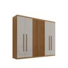 Guarda-Roupa 6 Portas 2 Gavetas MDF Logan - 3