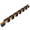Ver imagem 7 de Conjunto de Escritório Smart 6 Livreiro 1 Buffet e 7 Mesas 90cm - Preto e Cedro