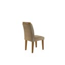 Ver imagem 7 de Mesa Clarice 120 Tampo MDF Vidro/Canto Reto 4 Cadeiras Valentina Yescasa Bege/Turim/Off White/Imbuia
